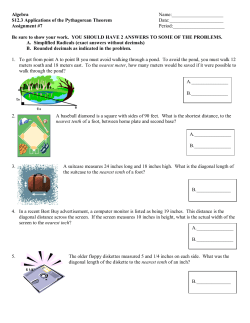 Pythagorean Theorem Worksheet