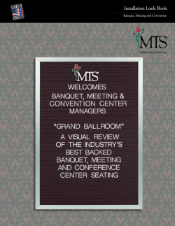 Banquet, Meeting and Conference Installations