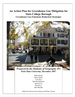 Greenhouse Gas Mitigation Strategies