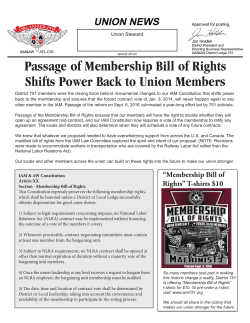 Passage of Membership Bill of Rights Shifts Power