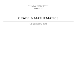 Grade 6 - Morris School District
