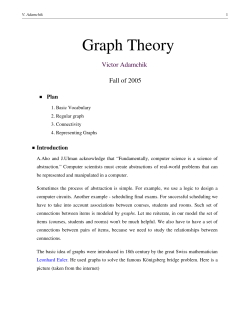 Graph Theory - CMU School of Computer Science