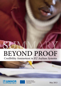 Credibility Assessment in EU Asylum Systems