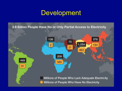 Development  - AP Human Geography