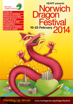 Norwich Dragon Festival 2014 brochure