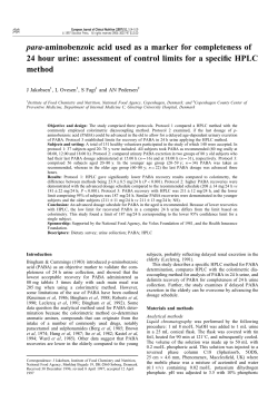 para-aminobenzoic acid used as a marker for completeness of 24