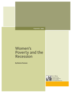 Women`s Poverty and the Recession