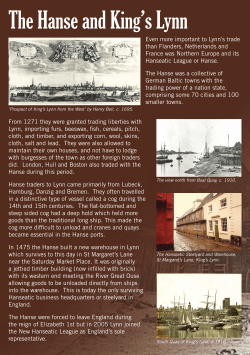 The Hanse and King`s Lynn