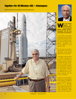 Together—For 50 Missions—SSL + Arianespace
