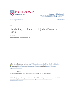 Combating the Ninth Circuit Judicial Vacancy Crisis