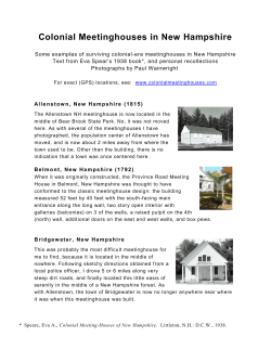 NH PDF List - Colonial Meetinghouses of New England