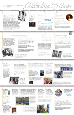 our anniversary timeline