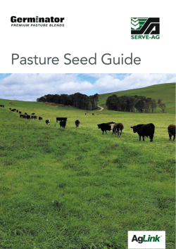 Pasture Seed Guide - Serve-Ag