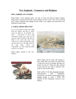 New England: Commerce and Religion