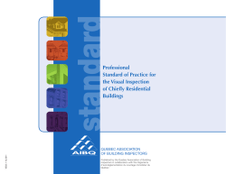 AIBQ Standards of Practice - Absolute Inc. Home Inspections