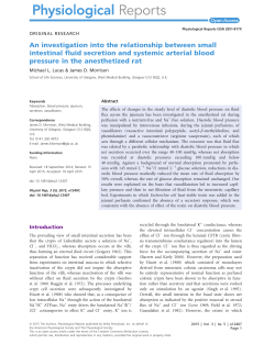 An investigation into the relationship between small intestinal fluid