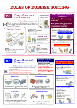 RULES OF RUBBISH SORTING