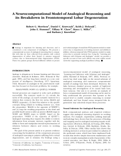 A Neurocomputational Model of Analogical Reasoning and its