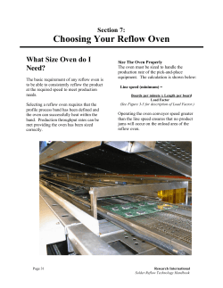 Choosing Your Reflow Oven