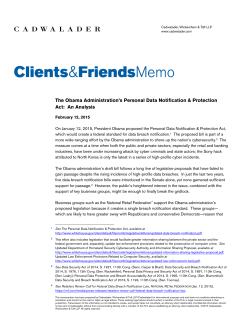 The Obama Administration`s Personal Data