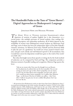 The Hundredth Psalm to the Tune of &ldquo;Green Sleeves&rdquo;: Digital