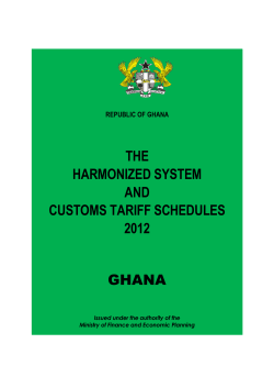 the harmonized system and customs tariff