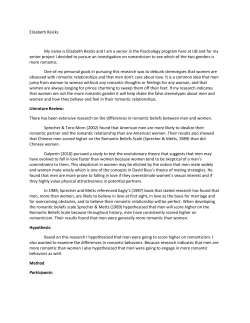 Elizabeth Reicks My name is Elizabeth Reicks and I am a senior in