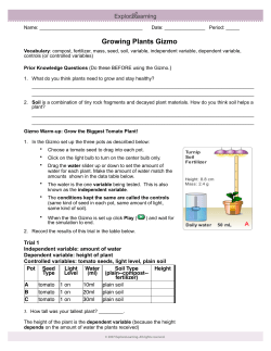 Growing Plants Gizmo-New