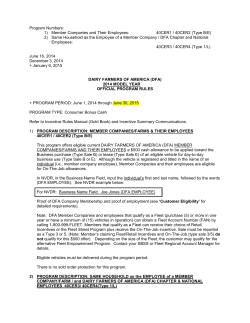 Program Numbers: 1) Member Companies and Their Employees