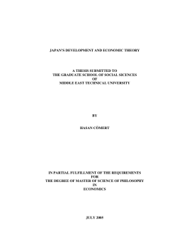 japan`s development and economic theory a thesis