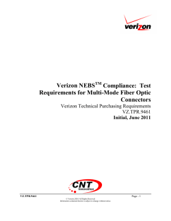 Test Requirements for Multi-Mode Fiber Optic