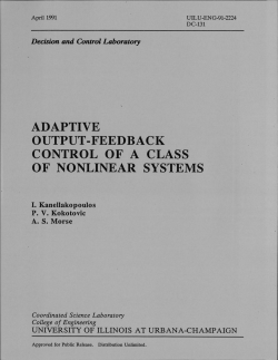adaptive output-feedback control of a class of