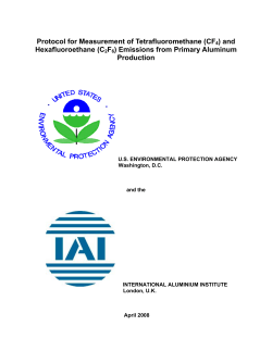 Protocol for Measurement of Tetrafluoromethane