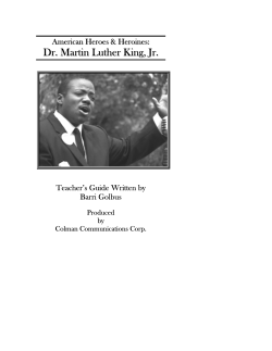 Dr. Martin Luther King, Jr. - Colman Communications Corporation