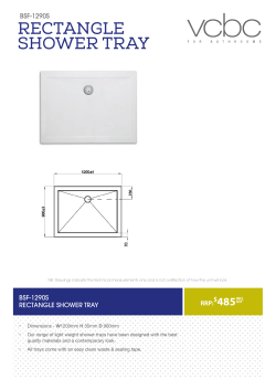 rectangle shower tray