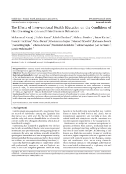 Full Text  - Middle East Journal of Rehabilitation and Health