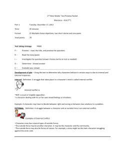2nd Nine Weeks` Test Preview Packet Marrocco – ELA (7th) Part 1