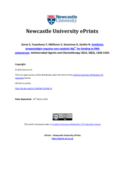 Antibiotic Streptolydigin Requires Noncatalytic Mg2+ for Binding to