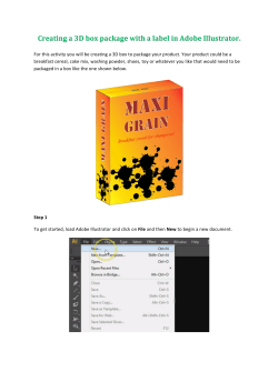 Creating a 3D box package with a label in Adobe Illustrator.