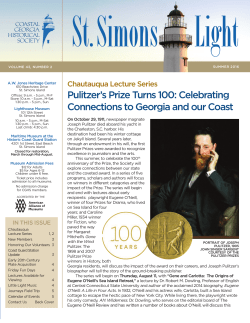 Summer 2016 - Coastal Georgia Historical Society