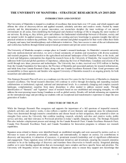 strategic research plan 2015-2020