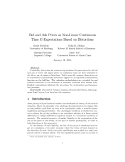 Bid and Ask Prices as Non-Linear Continuous Time G