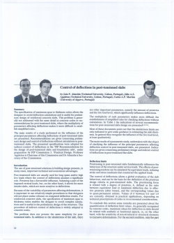 Control of deflections in post