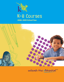 K-8 Courses