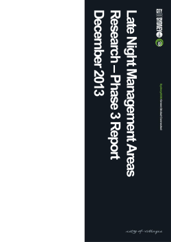 Late Night Management Areas Research report