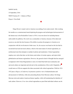 Project 1 Workshop Draft