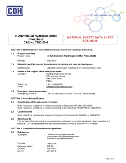 di-Ammonium Hydrogen Ortho Phosphate CAS No 7783-28