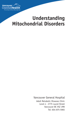 Understanding Mitochondrial Disorders
