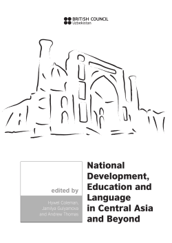 National Development, Education and Language in Central Asia