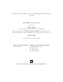 Carving up the rainbow: how to model linguistic categorization of color